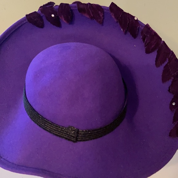 Gorgeous Dark Purple Jack McConnell Dress Hat